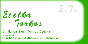 etelka torkos business card